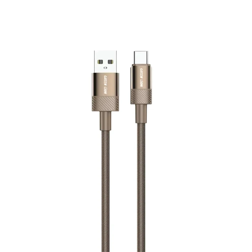 Green Lion Desert Spark USB-A to USB-C Cable – Durable & Efficient